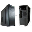 Intel Budget Office PC Set - Office PC - 24 inch Monitor + Mouse + Keyboard - Including Office Professional Plus 2021, Norton 360 & USB SD Card Reader