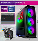 Screenson - Juego de juegos - X250126 - V2 (GamePC.X250126 + Monitor de 27 pulgadas + teclado + mouse)