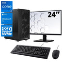 Intel Compleet PC SET | Intel Core i7 | 16 GB DDR4 | 500 GB SSD - NVMe + 24 Inch Monitor + Muis + Toetsenbord | Windows 11 Pro - ScreenOn
