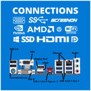 ScreenON - Intel Core i3 - 500GB SSD - GTX 1630 - Home/OfficePC.Z420125 - ScreenOn