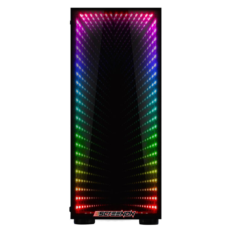 ScreenON - Racing Gaming Set + Porsche Flag - F6536524 - (GamePC.F15065 + 24 Inch Monitor + Toetsenbord + Muis + Controller + Gratis Porsche Flag) - ScreenOn