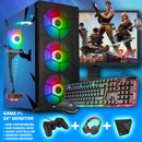 Screenon - Vollständige Fortnite Gaming -PC -Sets - (Spiele PC + 27 Zoll Monitor + Tastatur + Maus + Controller)