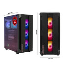 Screenon - Conjunto de jogos - X100128 - V2 (gamepc.x100128 + monitor de 27 polegadas + teclado + mouse)