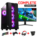 Screenon - Conjunto de jogos - X100128 - V2 (gamepc.x100128 + monitor de 27 polegadas + teclado + mouse)