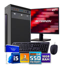 Intel Compleet PC SET | Intel Core i5 | 16 GB DDR4 | 500 GB SSD + 27 Inch Monitor + Muis + Toetsenbord | Windows 11 Pro + WiFi & Bluetooth