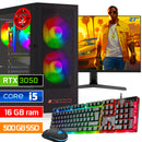 ScreenON - Intel Core i5 - 500GB SSD - 16GB RAM - RTX 3050 - Gaming Set - V92023127 (27" Monitor + Toetsenbord + Muis)