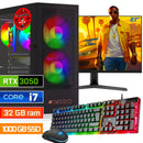 ScreenON - Intel Core i7 - 1000GB SSD - 32GB RAM - RTX 3050 - Gaming Set - V92023527 (27" Monitor + Toetsenbord + Muis)