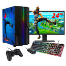ScreenOn NL - Gaming PC SET | Intel Core i3 | RX 550 | RAM 16GB | SSD 512GB | WiFi | + 24 Inch Monitor + Toetsenbord + Muis + Controller | Desktop Computer voor Business & Multimedia H32511 - ScreenOn