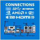 ScreenON - Office Set - X105125 - V2 (OfficePC.X105125 + 27 Inch Monitor + Toetsenbord + Muis) - ScreenOn